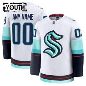 Seattle Kraken tröja Customized Fanatics Premium 2024-25 Vit Borta - NHL Tröjor Barn